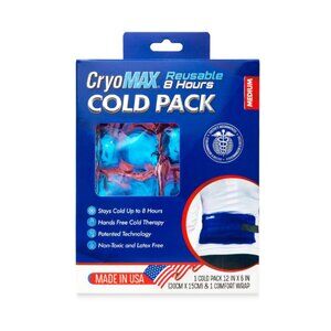 Cryo-MAX 8 Hour Reusable Cold Therapy Ice Pack - Medium - 6" x 12